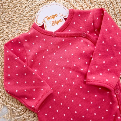 Body Kimono M/L Poá - Rosa Pink